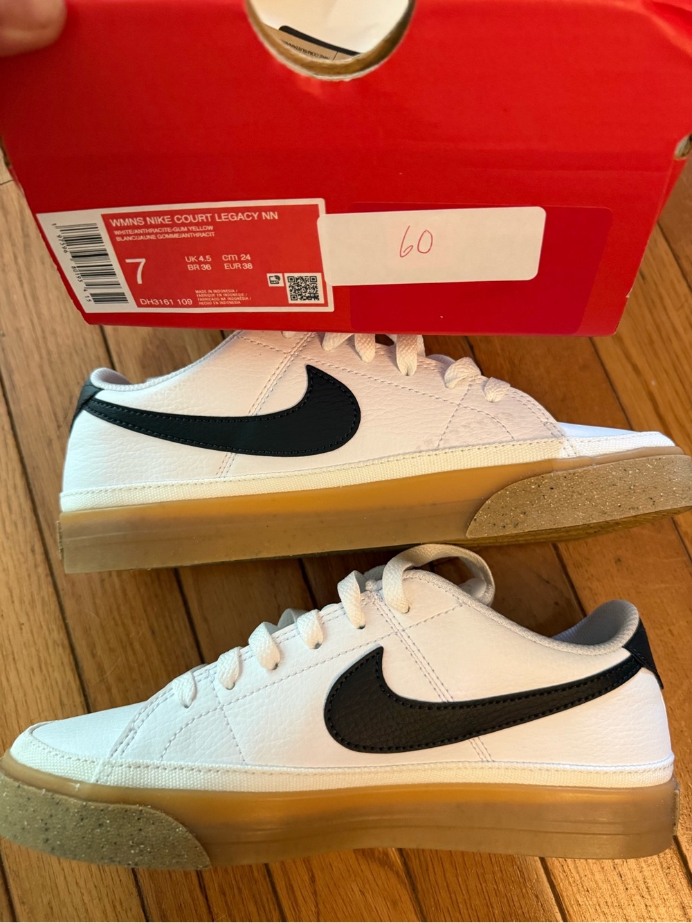 Nike women’s Court Legacy NN White & Black Casual Sneakers